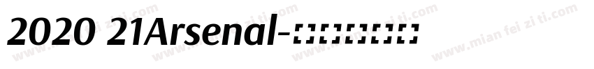 2020 21Arsenal字体转换